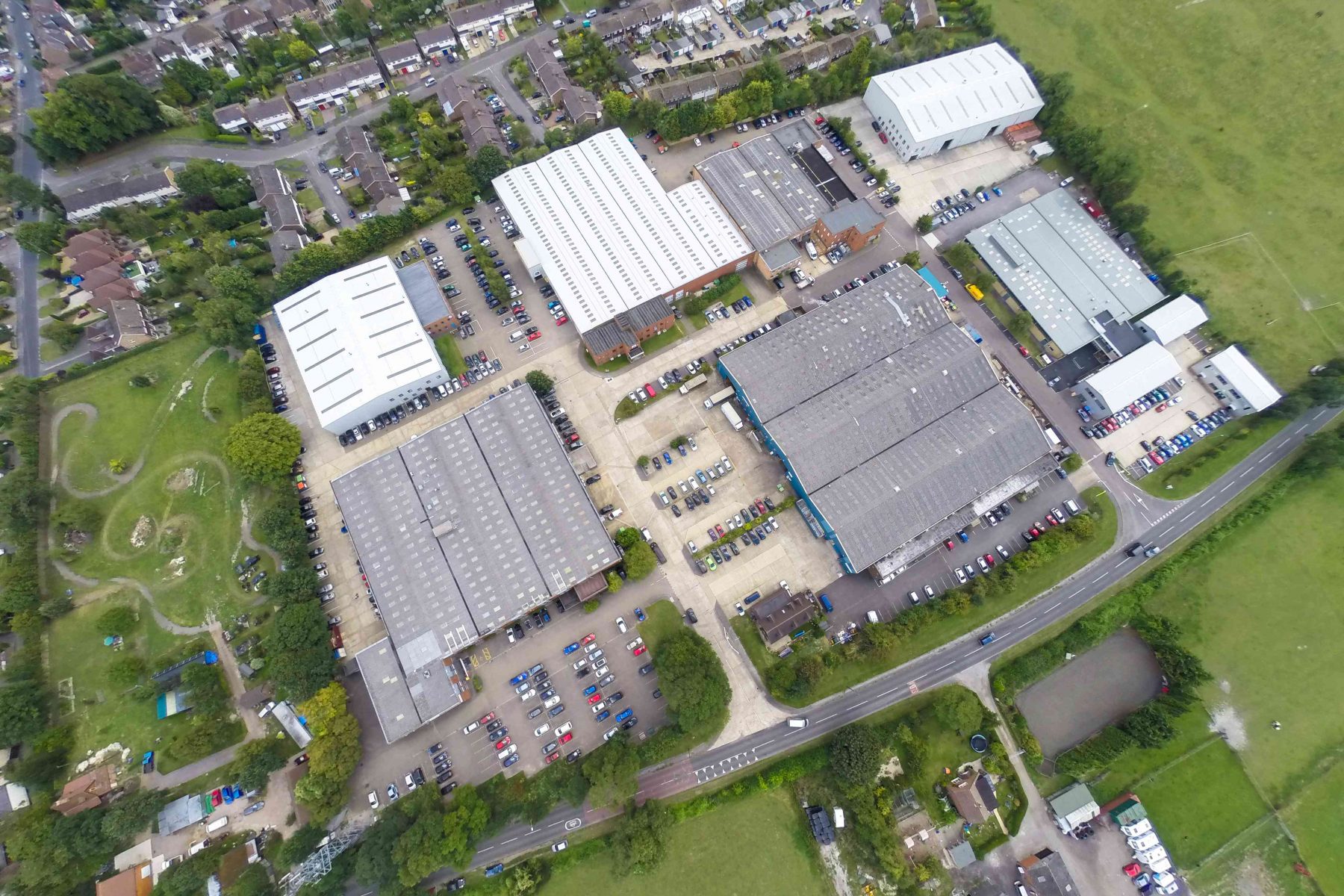 Aerial of image of Maylands Business Park